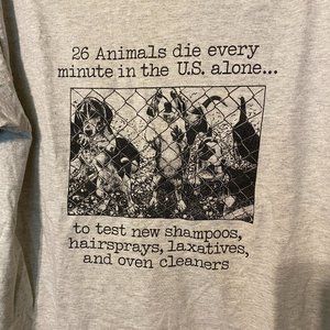 Anti-Animal Testing Tee 90s unisex Vegan Animal Rights Cruelty Free